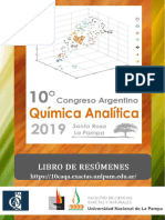 10 Congreso Argentino de Quimica Analitica