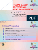 The New Outcome-Based Professional Assessment Examination (PAE)