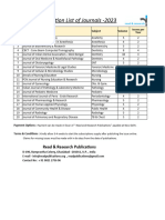 RRP - Journals Price List - 2023