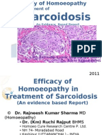 Efficacy of Homoeopathy in Sarcoidosis