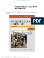 American Promise Value Volume 1 7Th Edition Roark Test Bank PDF