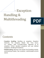 Unit-II Exception Handling