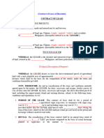 Contract of Lease - Hacienda