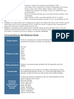 Componentes Sistema Solar