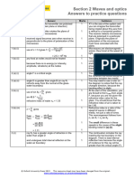 AQA AS Physics Section 2 Answers