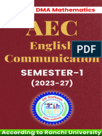 English Communication SEM-1 (2023-27) Most Important Question Ranchi University