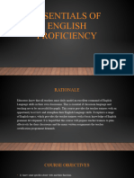 Essentials of English Proficiency