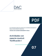 PDF. Actividades Especializadas de Acondicionamiento Físico Con Soporte Musical. Tema 7