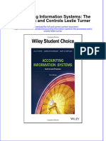 Textbook Accounting Information Systems The Processes and Controls Leslie Turner Ebook All Chapter PDF