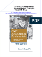 PDF Cost Accounting Fundamentals Essential Concepts and Examples Steven M Bragg Ebook Full Chapter