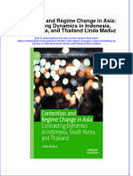 Full Chapter Contention and Regime Change in Asia Contrasting Dynamics in Indonesia South Korea and Thailand Linda Maduz PDF