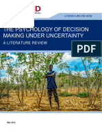 2019 - USAID - ATLAS - The Psychology of Decision-Making - Literature Review