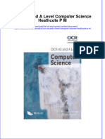 PDF Ocr As and A Level Computer Science Heathcote P M Ebook Full Chapter