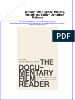 Full Chapter The Documentary Film Reader History Theory Criticism 1St Edition Jonathan Kahana PDF