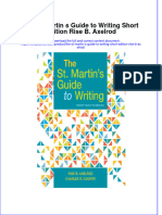 PDF The ST Martin S Guide To Writing Short Edition Rise B Axelrod Ebook Full Chapter