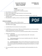 VGHS Grade 11 Paper 2 Literature QP NOV 2023