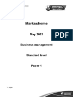 Business Management Paper 1 TZ1 SL Markscheme