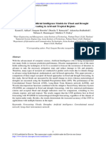 Evaluation of Artificial Intelligence Models For Flood and Drought Forecasting in Arid and Tropical Regions