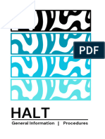HALT General Information Procedures Booklet