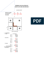 Tower Base Plate Design AISC123