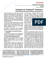 TDS-103 Dispersion Techniques Carbopol Polymers