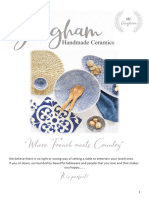 Gingham Ceramics - Pricelist 2022