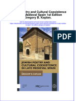 Jewish Poetry and Cultural Coexistence in Late Medieval Spain 1St Edition Gregory B Kaplan Online Ebook Texxtbook Full Chapter PDF