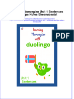 Full Download Duolingo Norwegian Unit 1 Sentences and Tips Notes Sheenabastet Online Full Chapter PDF