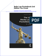 Full Ebook of The Uk Media Law Pocketbook 2Nd Edition Tim Crook Online PDF All Chapter