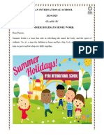 Ryan International School Ryan International School 2024-2025 Class-Iv Summer Holidays Home Work