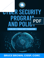 Brown B. Cyber Security Program and Policy... NIST Cybersecurity Framework 2023