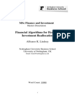 Financial Algorithms For Dynamic Investment Reallocation