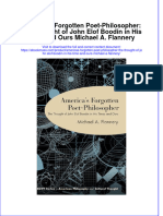 Americas Forgotten Poet Philosopher The Thought of John Elof Boodin in His Time and Ours Michael A Flannery Full Chapter PDF