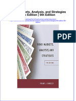 Bond Markets Analysis and Strategies 9Th Edition 9Th Edition Full Chapter PDF