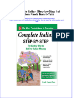 (Download PDF) Complete Italian Step by Step 1St Edition Paola Nanni Tate Full Chapter PDF