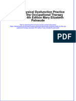 Earlys Physical Dysfunction Practice Skills For The Occupational Therapy Assistant 4Th Edition Mary Elizabeth Patnaude Full Chapter PDF