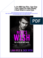 (Download PDF) Nicos Wish An MM Age Play Age Gap Romance The Littles of Cape Daddy Book 4 Zack Wish Lana Kyle Full Chapter PDF