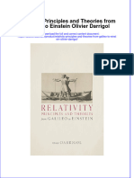 Relativity Principles and Theories From Galileo To Einstein Olivier Darrigol Full Chapter PDF