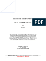 Protocol Specification Dart Pump Interface