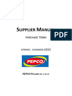 PEPCO Supplier Manual Purchase Terms SS22 - Non Clothing PGS