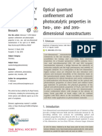 Optical Quantum Confinement and Photocatalytic Pro