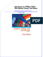 (Download PDF) New Perspectives On HTML5 CSS3 JavaScript 6th Edition Carey Test Bank Full Chapter