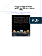 Full Download PDF of Psychology of Prejudice and Discrimination: 3rd Edition (Ebook PDF) All Chapter