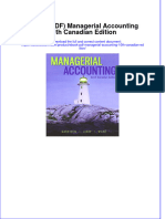 Full Download PDF of (Ebook PDF) Managerial Accounting 10th Canadian Edition All Chapter