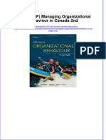 Full Download PDF of (Ebook PDF) Managing Organizational Behaviour in Canada 2nd All Chapter