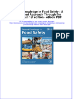 Full Download PDF of Present Knowledge in Food Safety: A Risk-Based Approach Through The Food Chain 1st Edition - Ebook PDF All Chapter