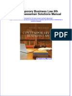 Instant Download PDF Contemporary Business Law 8th Edition Cheeseman Solutions Manual Full Chapter