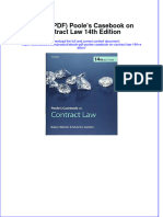 Full Download PDF of (Ebook PDF) Poole's Casebook On Contract Law 14th Edition All Chapter