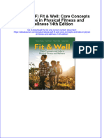 Full Download PDF of (Ebook PDF) Fit & Well: Core Concepts and Labs in Physical Fitness and Wellness 14th Edition All Chapter