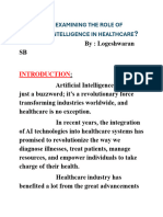 AI in Healthcare Article